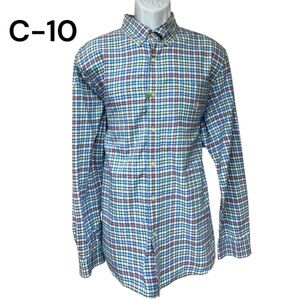 Sz XL Chaps Multi Color Check Long Sleeve Button Down Shirt